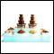 Fingerfood Display - LED Schokobrunnen Display